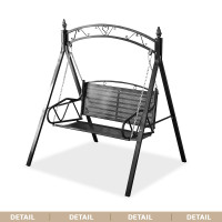 ราคา ชิงช้าสนาม garden swing chair เปลไกว ชิงช้าเหล็ก เก้าอี้ชิงช้า 2ที่นั่ง แข็งแรง (21339746572)
