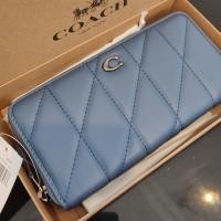 ราคา กระเป๋าสตางค์ เอ้าเลทใบยาว 7 5 นิ้ว หนังซาฟเฟียโน่สีฟ้าลายทะแยง Premium gift (21700847329)