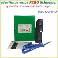 ราคา เซอร์กิตเบรกเกอร์ RCBO 1 Pole 10A 50A 30mA ป้องกันไฟรั่ว ไฟดูด Schneider Circuit Breaker Earth leakage กันดูด rcbo schneider earth leakage circuit breaker เบรกเกอร์กันดูด (7919449771)