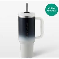 ราคา Starbucks Stainless Steel Stanley Gradient Black White Cold Cup 40 oz (21777021252)