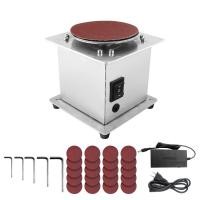 ราคา แผ่นตั้งโต๊ะขนาดเล็กเครื่องขัดชิ้นงานเครื่องลับคมไฟฟ้า7ความเร็วปรับได้20แผ่นกระดาษทรายติดเอง DIY เครื่องขัดตั้งโต๊ะสำหรับไม้พลาสติกโลหะ (20001003043)