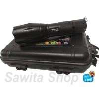 ราคา ไฟฉายแรงสูง ส่องได้ไกล สว่างจ้ามาก ไฟฉาย RAYPAL XML T6 No APL 108 1800W หลอด LED ปรับแสง 5 ระดับ (641044565)