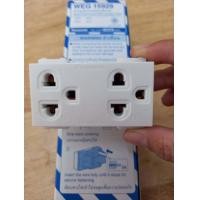 ราคา ปลั๊กกราวด์ ปลั๊กกราวด์คู่ พานาโซนิคPanasonic รุ่น WEG 15929 1 กล่อง 10ตัว (21551196460)