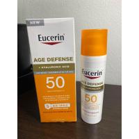ราคา Eucerin Sun Age Defense SPF 50 Face Sunscreen Lotion with Hyaluronic Acid 75 ml (20321401254)