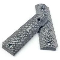 ราคา 1 Pair G10 Material CNC Tactics 1911 Grips Handle Patch DIY Making Textured Decor Slabs Scales Custom Accessories Desert Gray (21437358389)