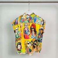 ราคา Linen shirt เสื้อเชิ้ตเเขนสั้นลินินอินเดีย พิมพ์ลายหน้าคน LS01 (21718024842)