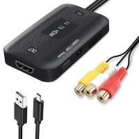 ราคา XIEGK สายเคเบิล RCA ความละเอียดสูง ตัวแปลง1080P สายเคเบิล RCA เป็น HDMI RCA หญิง ชาย อะแดปเตอร์วิดีโอ ตัวแปลง HDMI ตัวแปลง AV เป็น HDMI ตัวแปลง AV เป็น HDMI ตัวแปลงเสียง (21483075736)