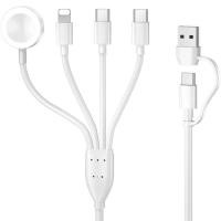 ราคา USB 6อิน1สายที่ชาร์จแบบไร้สายสายชาร์จ Type C สำหรับ IWatch 9 8 Ultra 7 6 SE 5 4 3ชาร์จเร็วสำหรับ iPhone 14 11 15 Pro Max (21794713700)