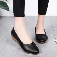 ราคา พร้อมส่ง รองเท้าหุ้มส้น แบบส้นเตารีด สีเรียบ พื้นนิ่ม ใส่สบาย (21622230834)