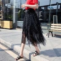 ราคา NCกระโปรงเก๋ๆ ผ้ามุ้งกลิตเตอร์ดาว (21512539391)