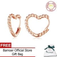 ราคา BAMOER 925ต่างหูห่วงหัวใจต่างหูเงินสำหรับผู้หญิงวัยรุ่นหญิงต่างหูหัวใจรักแสนหวานลดลงเครื่องประดับต่างหูอลังการ YIE233 (18800492164)