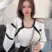 ราคา keu พร้อมส่ง เสื้อไหมพรมคาร์ดิแกน งานชุดเซ็ท แฟชั่นสไตล์มินิมอล สุดชิค (21334094273)