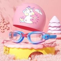 ราคา แว่นตาว่ายน้ำเด็กกรอบใหญ่กันน้ำกันหมอกน่ารักนักเรียนหมวกว่ายน้ำขายส่ง (21693438850)