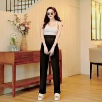 ราคา พร้อมส่ง กางเกงผ้าวูลเวฟหัวเข็มขัดเหลี่ยม ทรงขากระบอกกลาง C11C31C51C71 M5261 (21768031485)