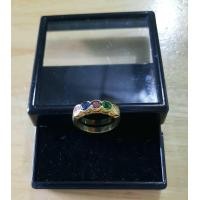 ราคา แหวนทองเหลือง แหวนทองเหลืองมีพลอยประดับ แหวนพลอยประจำวันเรียบๆ BR 28 (17753555518)