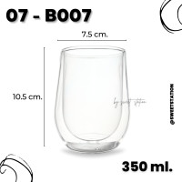 ราคา Double Wall Glass แก้วน้ำสองชั้น แก้ว แก้วน้ำ ขนาด 80 400ml แก้ว ชา กาแฟ ทนความร้อนและเย็น แก้ว2ชั้น มีผนัง2ชั้น ดีไซน์สวย แก้วมินิมอล แข็งแรง (21263753837)