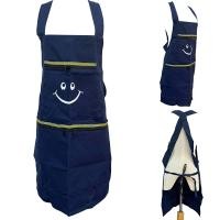 ราคา กันเปื้อนยิ้มมี5กระเป๋า Apron Smile ผ้ากันเปื้อนผู้ชาย ผ้ากันเปื้อนผู้หญิง (4116304838)