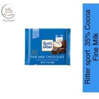 ราคา Ritter Sport 35 Cocoa Fine milk ริตเตอร์ สปอร์ต โกโก้ ไฟน์มิลค์ 35 ขนาด 100 กรัม g BBE 17 08 2024 (21020853195)