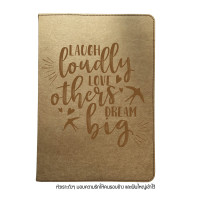 ราคา สมุดโน๊ตA5 หน้าปกลาย 1A 3C กระดาษคราฟท์เย็บขอบ พิมพ์ลายกราฟฟิก Inspiration Kraft Paper with Graphic Print Notebook A5 size เนื้อในกระดาษถนอมสายตา (11856775926)