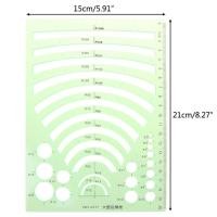 ราคา TOOCOLOR ลายฉลุวงกลมรูปไข่หลายรูปทรงสำหรับนักเรียนไม้บรรทัดสร้างรูปร่างแท่งไม้บรรทัดตีเส้นทรงเรขาคณิตแบบไม้บรรทัดเส้นโค้ง (18332588670)