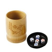 ราคา Taobao Collection ถ้วยลูกเต๋าถ้วยไม้ไผ่ธรรมชาติถ้วยเขย่าลูกเต๋า (13381958298)