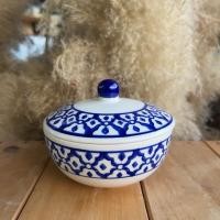 ราคา ชุดถ้วยลายไทย ลายสับปะรด สีน้ำเงิน (21185687695)