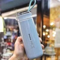ราคา กระบอกน้ำมีหูหิ้ว กระบอกน้ำ กระบอกน้ำมีหูหิ้ว แก้วน้ำมีฝาปิด ลาย NICE ขนาด 400ml วัสดุด้านในเป็นแก้ว ใส่น้ำร้อนได้ กระบอกน้ำ ลาย NICE ขนาด กระบอกน้ำสีน่ารัก กระบอกน้ำมีหูหิ้ว glass cup 4 สี niceถ้วยน้