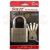 ราคา กุญแจ กุญแจบ้าน กุญแจเหลี่ยม กุญแจ SOLIT กุญแจลูกปืนขนาด 40มม 50มม คอสั้น คอยาว สีเงิน ลูกกุญแจ 4 ดอก (14055693843)