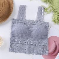 ราคา พร้อมส่ง LadyCloset Shop N634 เสื้อครอปลูกไม้ ผ้านิ่มยืด ใส่สบาย เสริมฟองน้ำ (15616787830)
