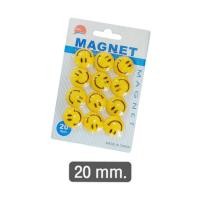 ราคา หมุดแม่เหล็ก หน้ายิ้ม MAGNET แม่เหล็ก ขนาด 20mm 40mm แม่เหล็กติดกระดาน เม็ดแม่เหล็กติดบอร์ด เม็ดแม่เหล็ก กลม 1แพ็ค (12680208904)