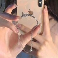 ราคา กำไลข้อมือคริสตัลรูปโบว์หวาน17กม สำหรับผู้หญิงสร้อยข้อมือเครื่องเพชรเครื่องประดับโซ่เงินผีเสื้อไข่มุก (21495834166)