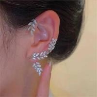 ราคา Clip Ear Cuff Earrings Non Piercing Butterfly Leaf Zircon (19767721351)