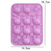 ราคา Easter Egg Rabbit Basket Silicone Mold DIY Bunny Chocolate Flip Cake Baking Molds Cake Decorating Tools Bakeware Maker (21374361536)