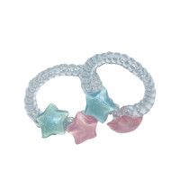 ราคา PL0002 ยางรัดผม รูปดาวฟ้าชมพู (21645676378)