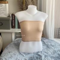 ราคา 043 เกาะอก ซับใน เกาะอกแฟชั่น ผ้านิ่ม เกาะอกไม่มีสาย สีพื้น (21011385896)