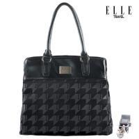 ราคา Elle Travel Dido Collection กระเป๋าสะพายข้างสำหรับสตรี Houndstooth Jacquard And Leather 82340 (7914544517)