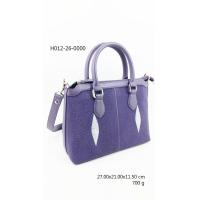 ราคา sale SS กระเป๋าถือหนังปลากระเบนแท้ ปลา 4 ตัว มีสายสะพายยาว สีพื้น (5127230805)