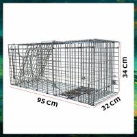 ราคา กรงดักแมว Cat Trap จับแมว กรงดักแมวจรจัด กรงจับโลหะชุบสังกะสี ดักจับแมว แข็งแรง ทนทาน ทนแรงกระชาก ดักจับแมวทุกขนาด กรงแมว กับดักแมว (21533143327)