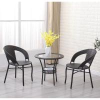 ราคา ชุดโต๊ะเก้าอี้หวาย 2 ที่นั่ง เก้าอี้หวายเทียมสนาม แข็งแรง ไม่ต้องประกอบ (20826399716)