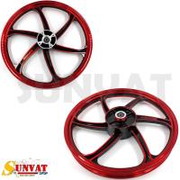 ราคา ล้อแม็ก KRYON 6 ก้าน HONDA WAVE110i 2009 2020 125i 2012 2022 ขายเป็นคู่ หน้าดิส4รู หลังดั้ม ขอบ 1 4 17 (18042445625)