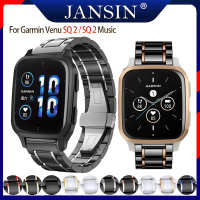 ราคา สาย Garmin Venu SQ 2 luxury ceramic and สายรัดสแตนเลสของ สำหรับ garmin Venu Sq smart watch สายนาฬิกา garmin Venu Sq 2 Sq Music (17134869006)