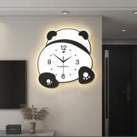 ราคา นาฬิกาติดผนังผู้มีชื่อเสียงอินเทอร์เน็ตนาฬิกาของตกแต่งแฟชั่นบ้านห้องนั่งเล่นและนาฬิกาลายแพนด้านาฬิกาแขวนผนังที่แขวนผนังเรียบง่ายเรืองแสงหรูหรา (21579886805)