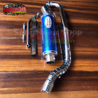 ราคา ท่อสูตรโยชิมูระเวฟ100100s110คาบูไนท์ดรีม100 มี2สี น้ำเงิน แดง อะไหล่แต่งเวฟ100 (11088015307)