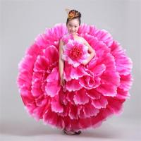 ราคา ชุดเด็กผู้หญิงเต้นรำลายดอกฟลาเมงโกชุดกระโปรงบานใหญ่สำหรับการแสดงบนเวทีชุดพรรคเด็กสำหรับงานเทศกาล (20648190020)