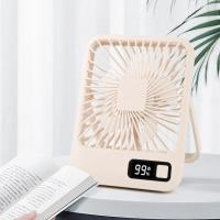 ราคา พร้อมส่ง Xiaomi JISULIFE Portable Desk Fan Digital DIsplay 5 Wind Speeds Adjustable Electric Fan Cooling USB Rechargeable for Home Office (18805660057)