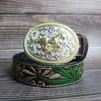 ราคา เข็มขัดหนังวัวแท้ เข็มขัดหนังวัวแท้100 เข็มขัดหนังวัวแท้ งานตอกแฮปวี่ อินเดียแดง คาวบอย กัญชา ลายไทย ลายม้า ประดับคล้อย (15466782236)