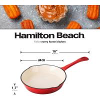 ราคา กระทะ กระทะเหล็กหล่อ หม้อ 24 ซม กระทะเหล็กหล่อฝรั่งเศส เครื่องครัว กระทะเหล็กเคลือบนำเข้าจากฝรั่งเศส สามารถใช้งานได้กับเตาอบเตาแม่เหล็กไฟฟ้าและเตาแก๊ส (21469095021)