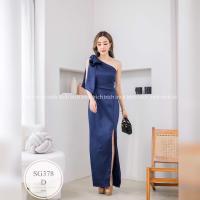 ราคา MF378 เดรสไหล่เบี่ยงโบว์ไหล่ ชุดออกงาน ผ้าเงาซาร่า งานซิปหลัง อก32 34 เอว24 28 สะโพก34 38 สี ชมพู เขียวมิ้นท์ แดง โอรส กรมท่า น้ำตาล เทา (19671549229)