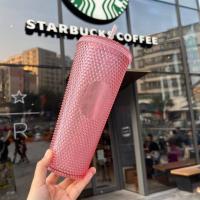 ราคา แก้วเก็บอุณหภูมิ Starbucks Gold Bling Cold Cup แก้วหนามทอง สตาร์บัคส์ พร้อมหลอด 710ml A02 (21623039989)