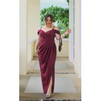 ราคา เดรสสาวอวบ อ้วน เดรสยาว ชุดเดรส ชุดออกงาน Bigsize oversize plussize ผ้ามิลิน (17776129353)